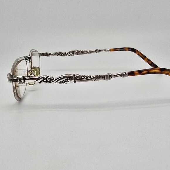 Brighton Wilde Silver Tortoise Frame +2.0 Lens Folding Reading Glasses 47-21-127 - Picture 4 of 13